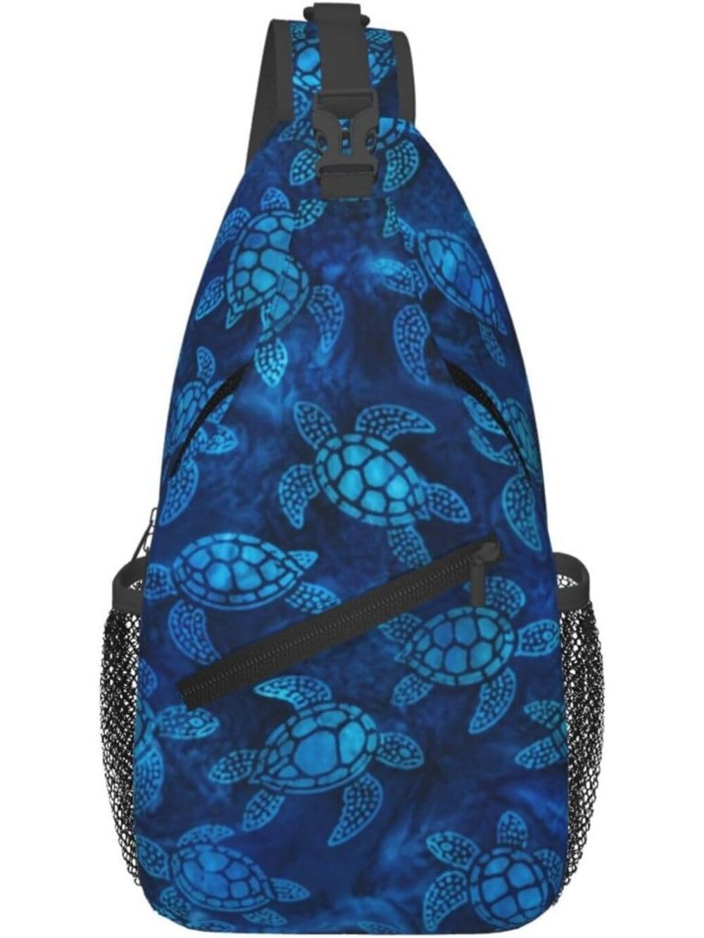 Unisex Sea Turtle Halloween Travel Hiking Sling Backpack Casual Crossbody Bag